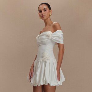 Meshki Giovanna Off Shoulder Mini Dress